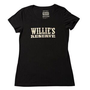 Willie's Reserve Black Short Sleeve Tee